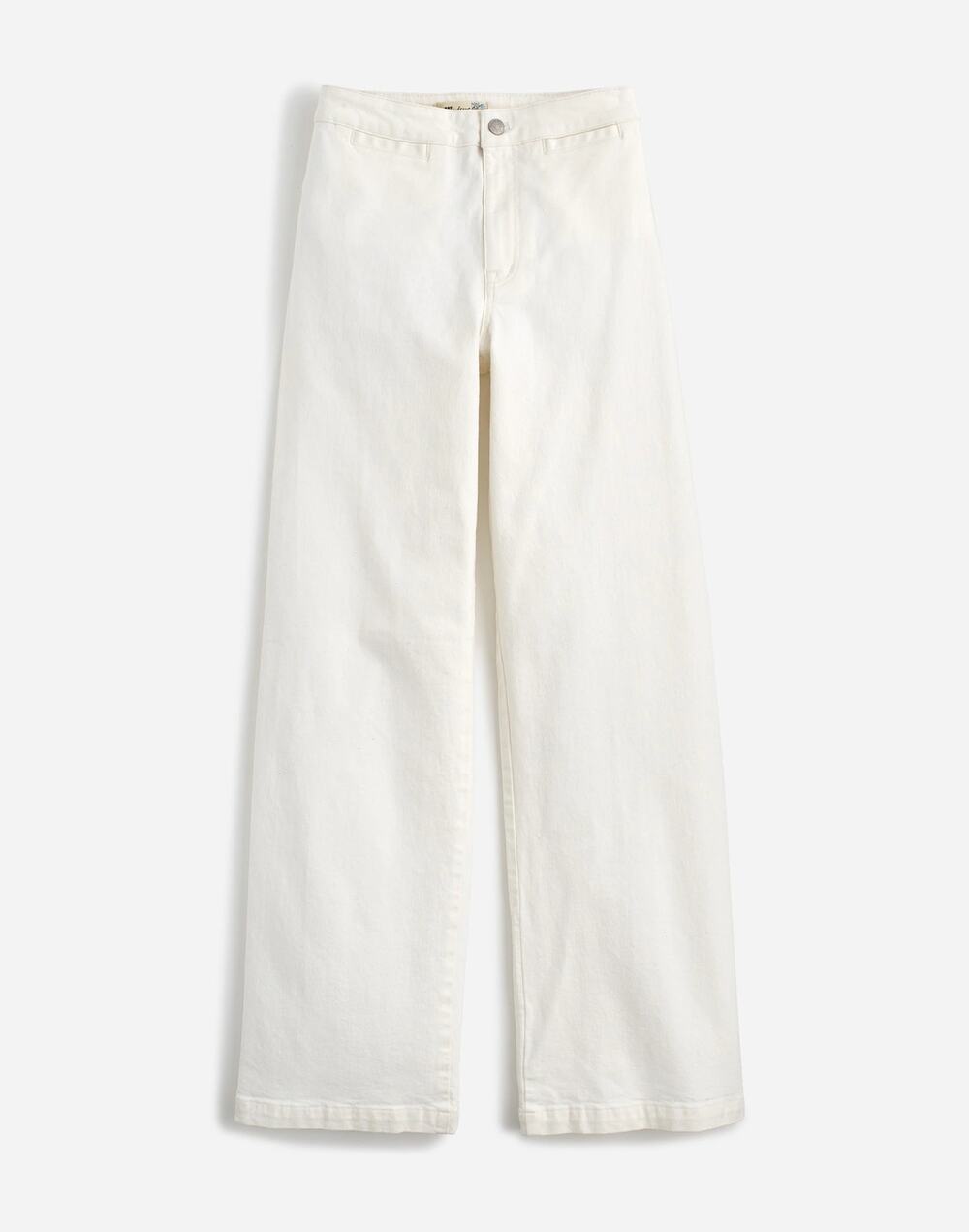 Madewell The Petite Curvy Emmett WideLeg Jean Tile White Welt Pocket Edition P26